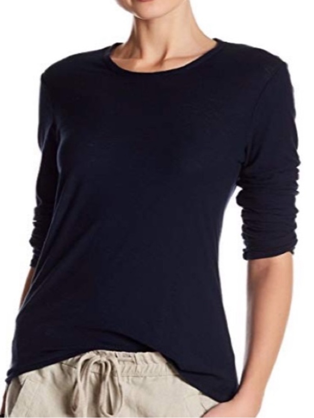 Hanes  Black Long-Sleeve Active Tee